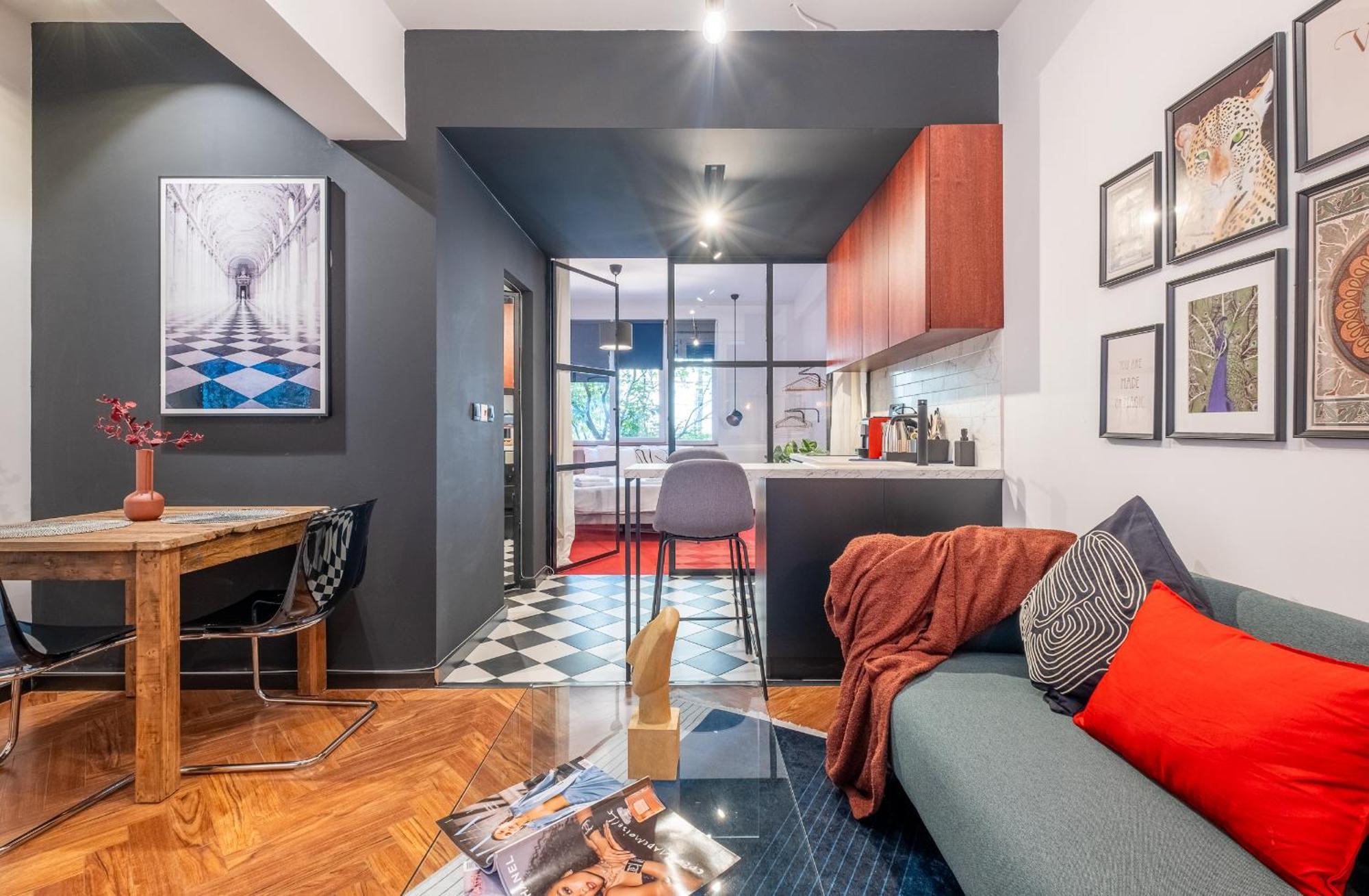 Central Art-Inspired Flat With Private Garage Sofia Exterior photo